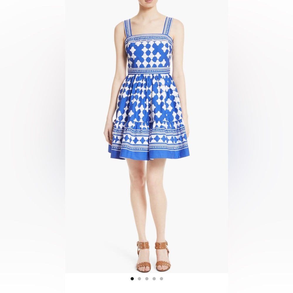 Kate Spade NY Lantern Poplin Flounce Sundress